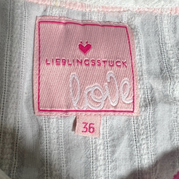 Lieblingsstuck Love Boho Hippie Embroidered White Cotton Blouse Shirt Top S 36 - Picture 6 of 10